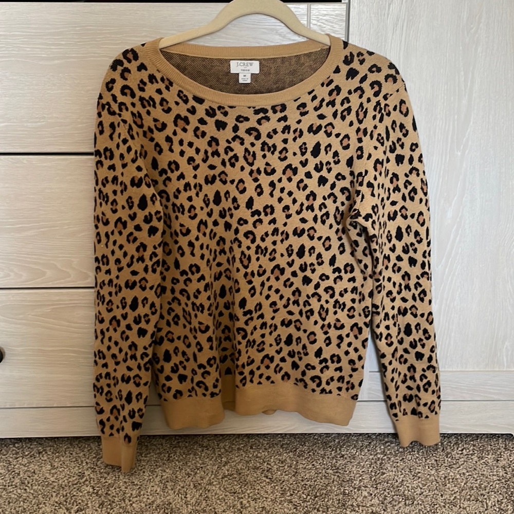 JCrew Leopard Sweater 🐆